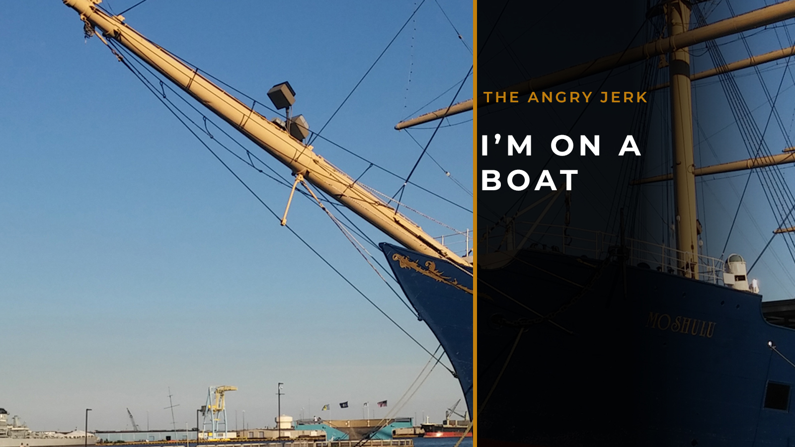 I’m on a boat